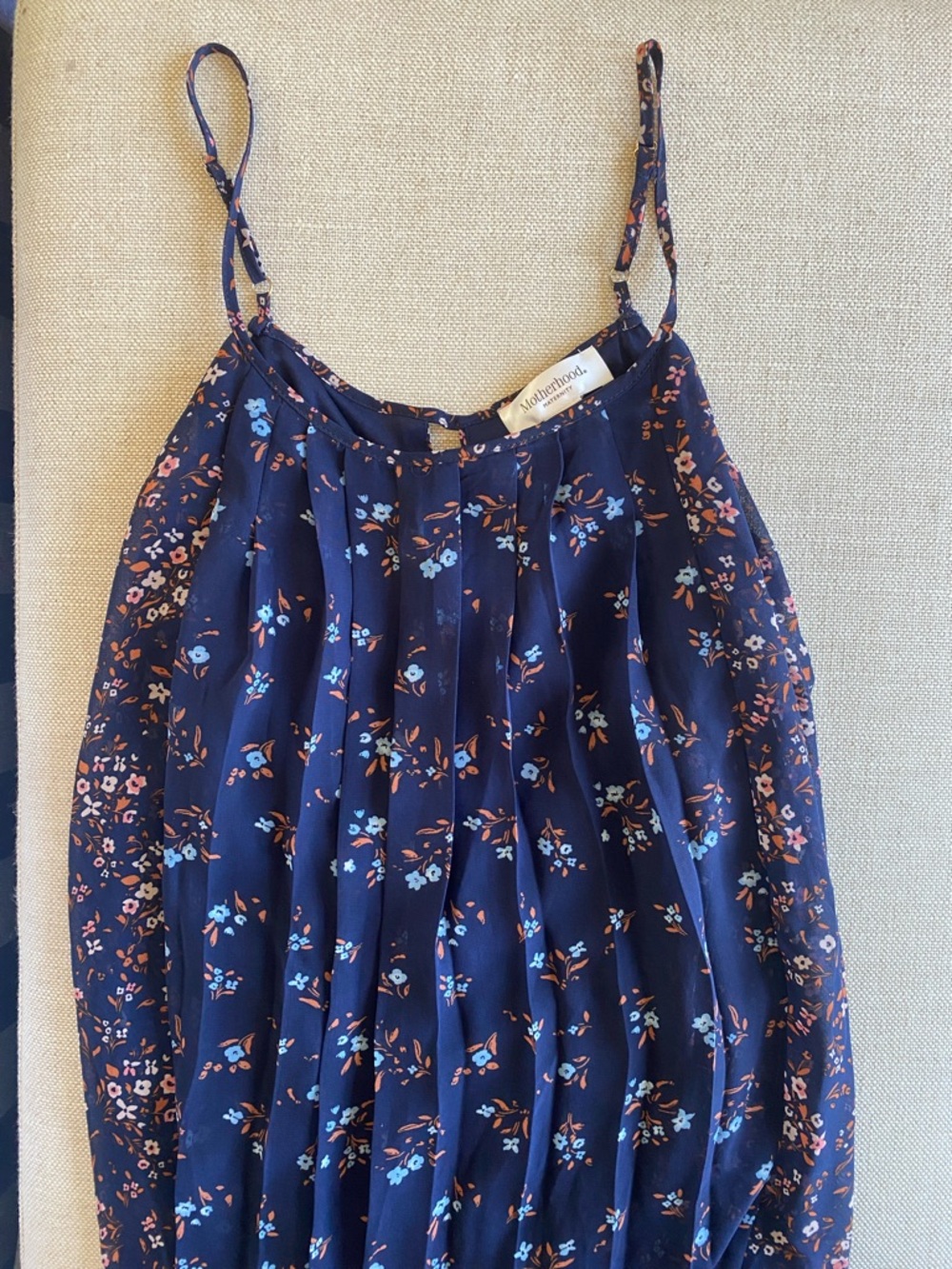 Motherhood Dark Blue Floral Maxi Dress